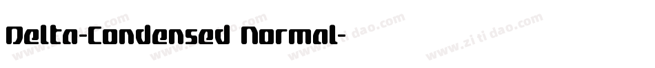 Delta-Condensed Normal字体转换